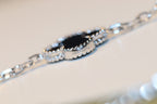 ¡®Dream¡¯CLOVER 20 MOTIFS ONYX DIAMOND SILVER