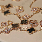 ¡®Dream¡¯CLOVER 20 MOTIFS DARK MOP DIAMOND  NECKLACE