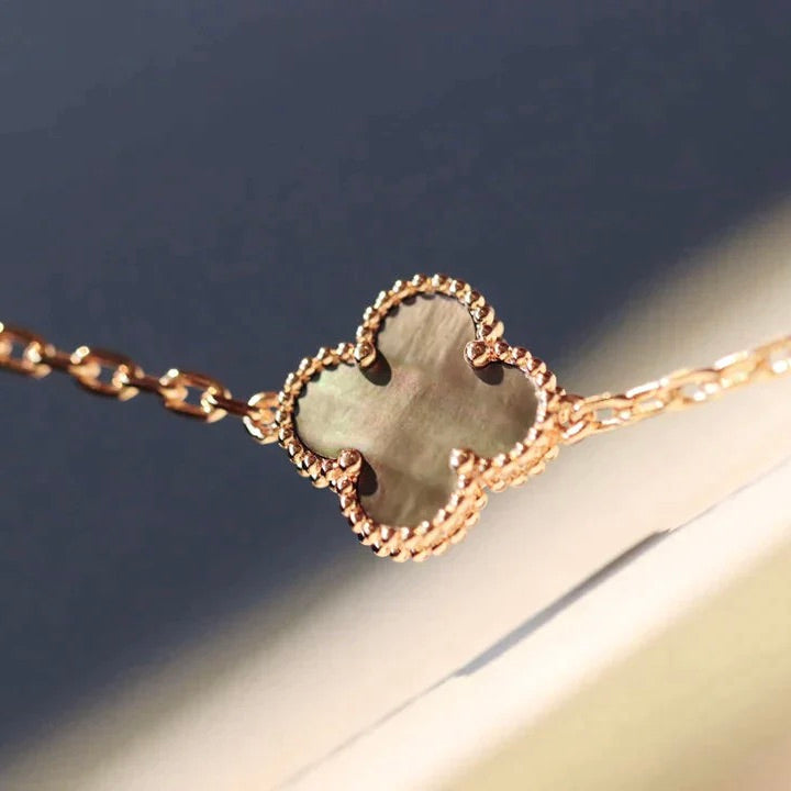 ¡®Dream¡¯CLOVER 20 MOTIFS DARK MOP DIAMOND  NECKLACE