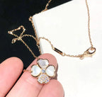 ¡®Dream¡¯CLOVER MOP DIAMOND ROSE GOLD NECKLACE