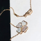 ¡®Dream¡¯CLOVER MOP DIAMOND ROSE GOLD NECKLACE