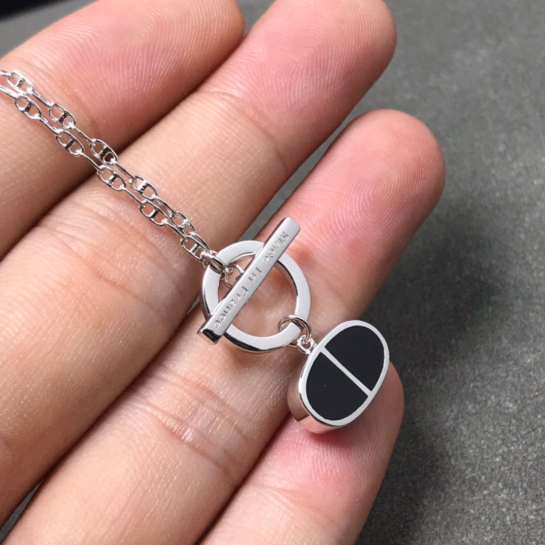 ¡®Dream¡¯CHAINE VERSO BLACK CERAMIC  NECKLACE