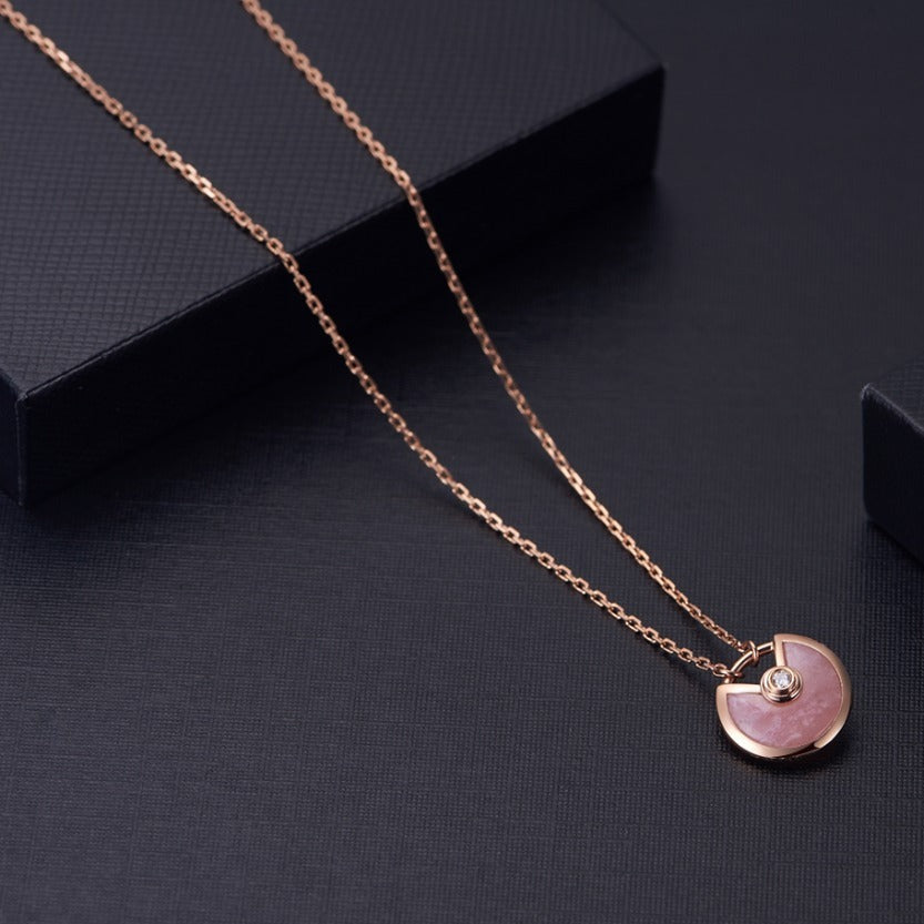 ¡®Dream¡¯AMULETTE ROSE GOLD PINK MOP NECKLACE
