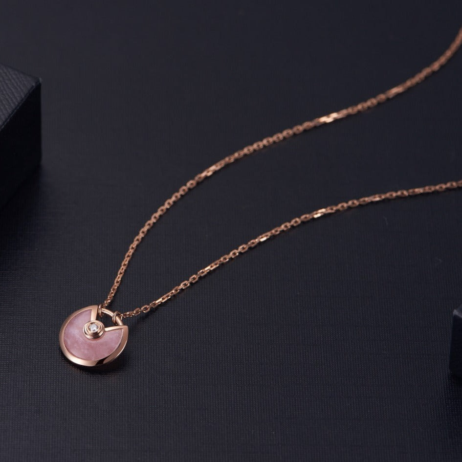 ¡®Dream¡¯AMULETTE ROSE GOLD PINK MOP NECKLACE