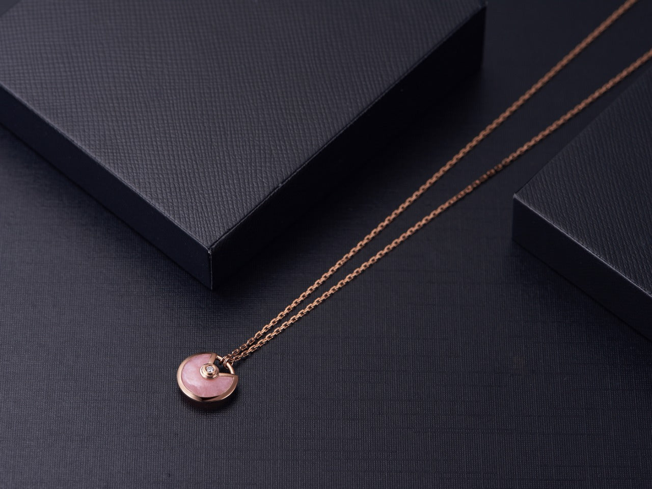 ¡®Dream¡¯AMULETTE ROSE GOLD PINK MOP NECKLACE