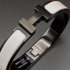 ¡®Dream¡¯H BRACELET 12MM BLACK WHITE CERAMIC