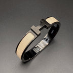 ¡®Dream¡¯H BRACELET 12MM BLACK BEIGE CERAMIC