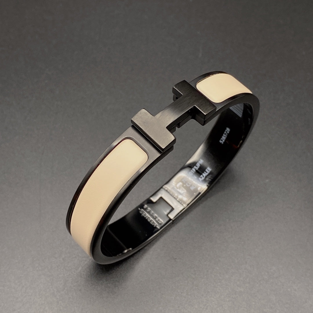 ¡®Dream¡¯H BRACELET 12MM BLACK BEIGE CERAMIC