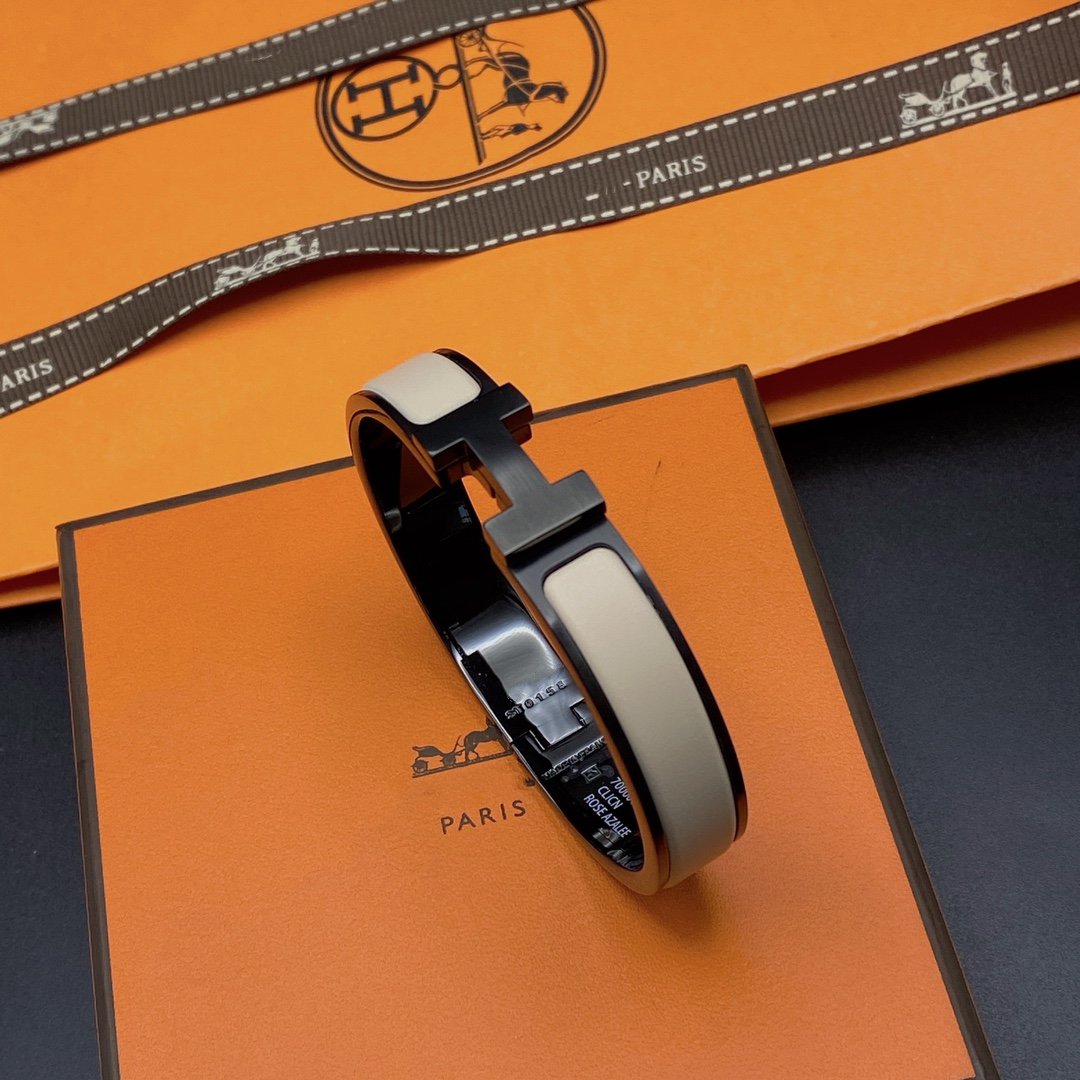 ¡®Dream¡¯H BRACELET 12MM BLACK BEIGE CERAMIC