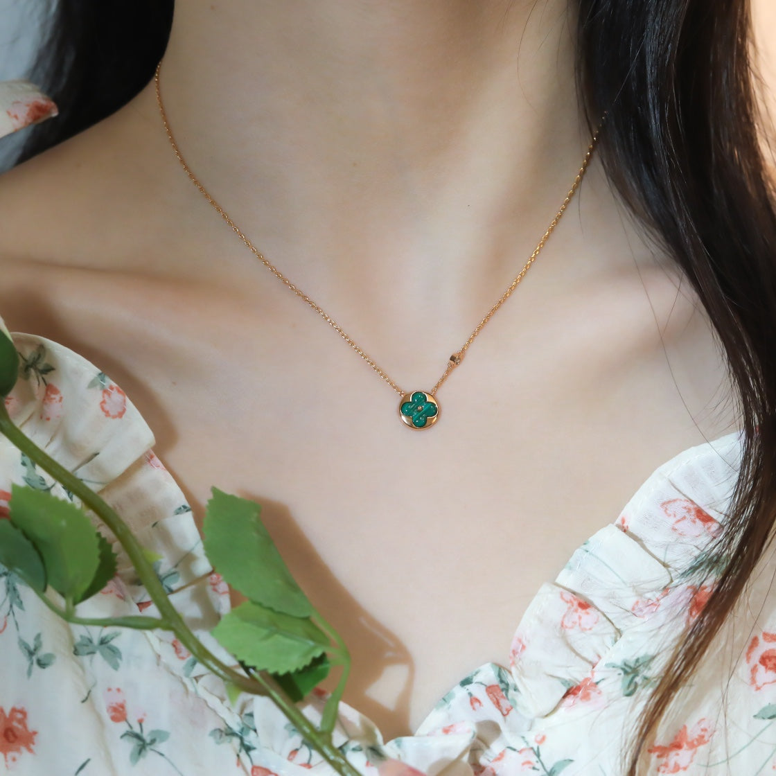 ¡®Dream¡¯SUN PEDANT PINK GOLD 1 DIAMOND NECKLACE