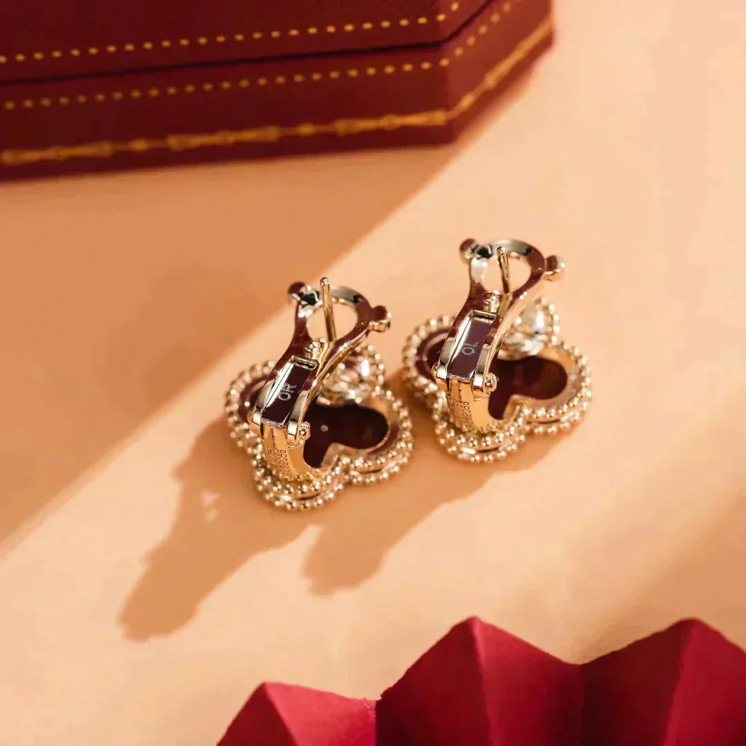 ¡®Dream¡¯CLOVER MITTELGROSS 1 MOTIV KARNEOL OHRRINGE
