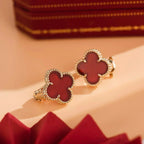 ¡®Dream¡¯CLOVER MITTELGROSS 1 MOTIV KARNEOL OHRRINGE