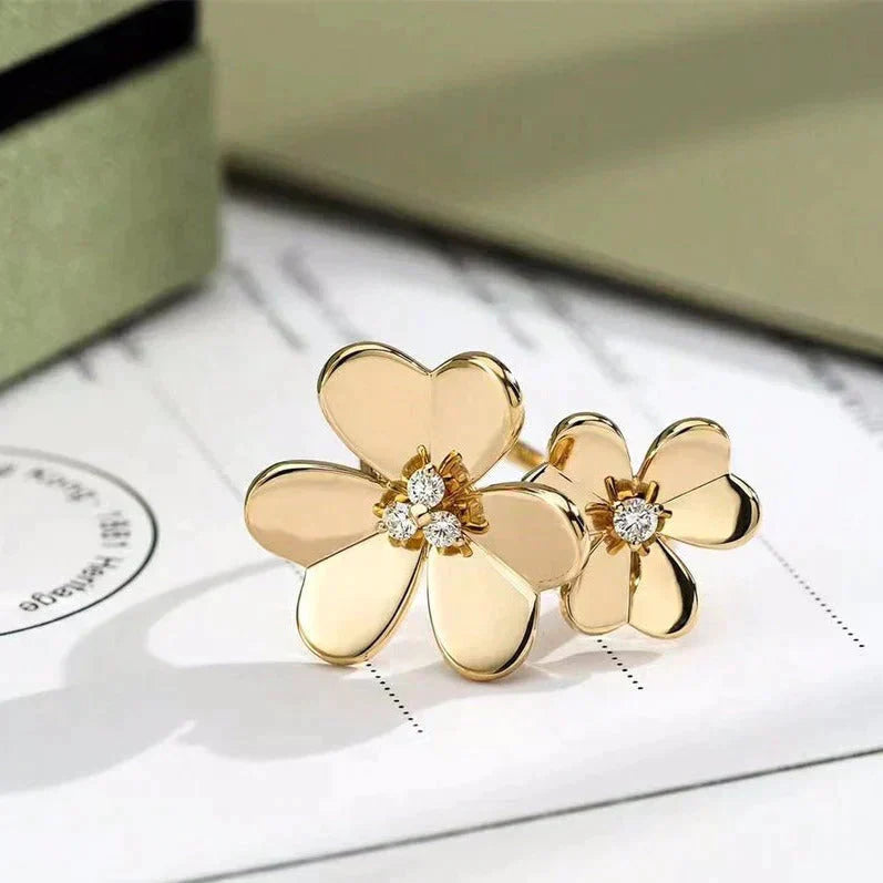 ¡®Dream¡¯CLOVER COMOS GOLD DIAMOND RING