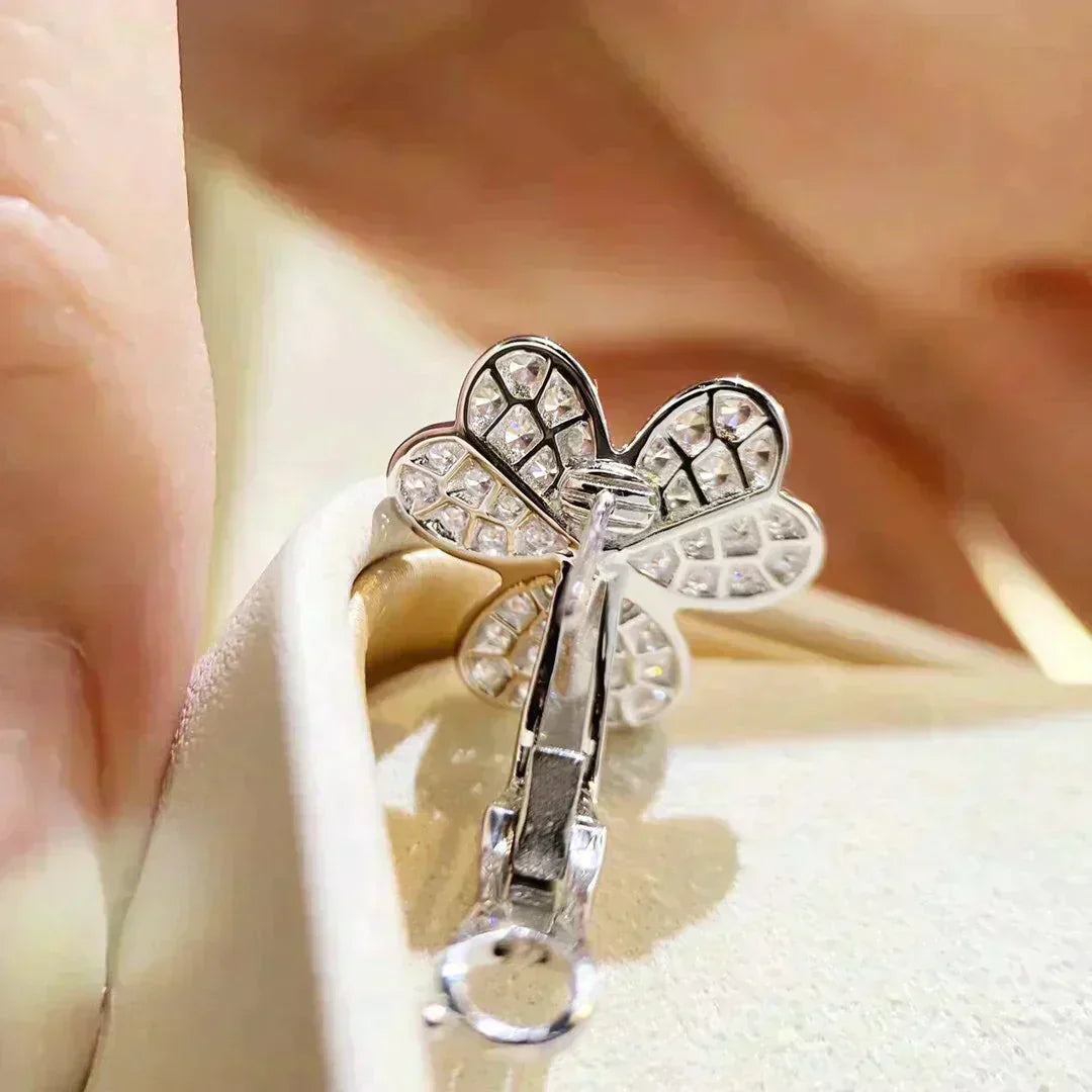 ¡®Dream¡¯CLOVER COMOS DIAMOND EARRINGS SILVER