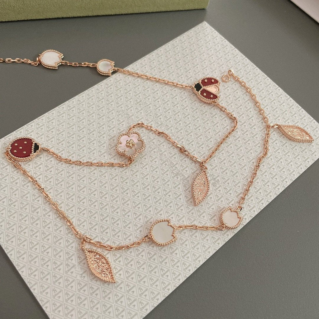 Halskette „Dream“ „LUCKY SPRING“ mit 15 Motiven in Roségold