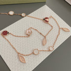Halskette „Dream“ „LUCKY SPRING“ mit 15 Motiven in Roségold