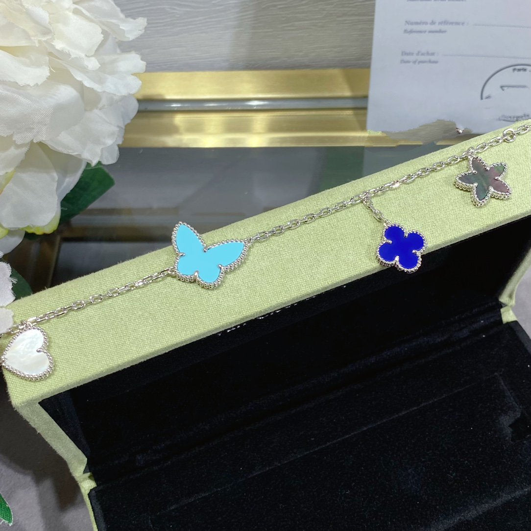 ¡®Dream¡¯LUCKY SPRING SILVER BRACELET 4 MOTIF