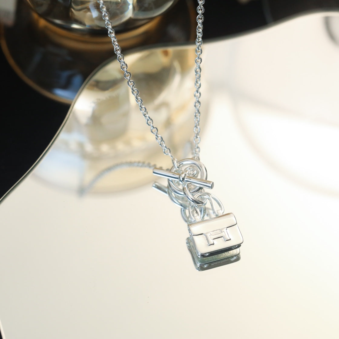 ¡®Dream¡¯POP H PEDANT SILVER NECKLACE