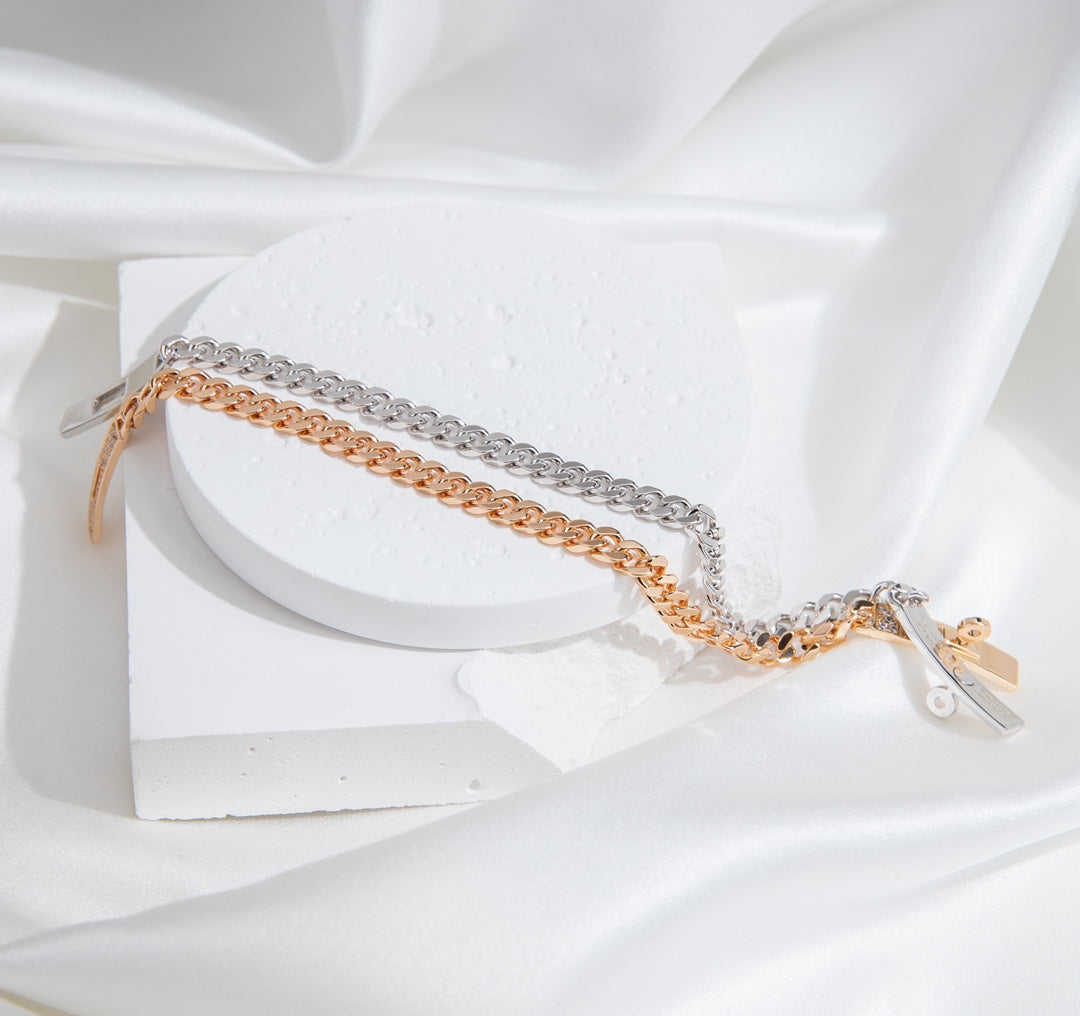 ¡®Dream¡¯KELLY CHAIN SILVER DIAMOND BRACELET