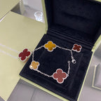 „Dream“ KLEE 5 MOTIVE SILBER KARNEOL TIGERAUGE ARMBAND