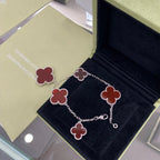 „Dream“ CLOVER 5 MOTIVE SILBER KARNEOL ARMBAND