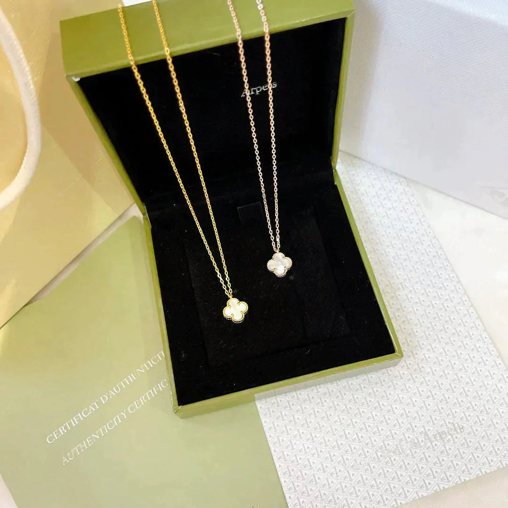 ¡®Dream¡¯CLOVER MINI 9.5MM WHITE MOTHER-OF-PEARL NECKLACE