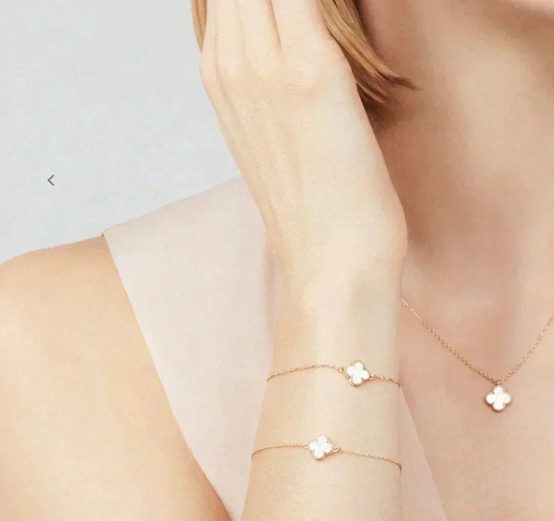 ¡®Dream¡¯CLOVER MINI 9.5MM WHITE MOTHER-OF-PEARL NECKLACE