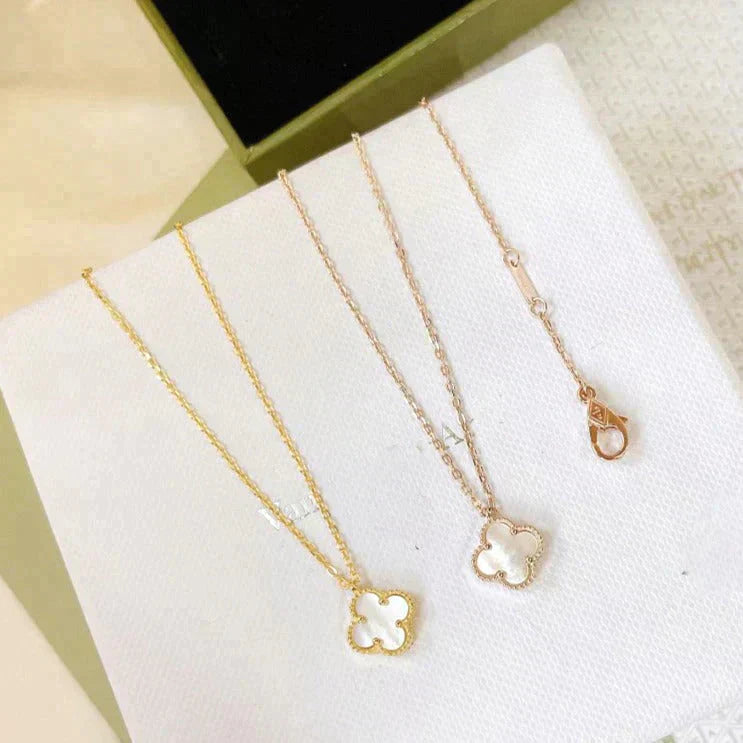 ¡®Dream¡¯CLOVER MINI 9.5MM WHITE MOTHER-OF-PEARL NECKLACE