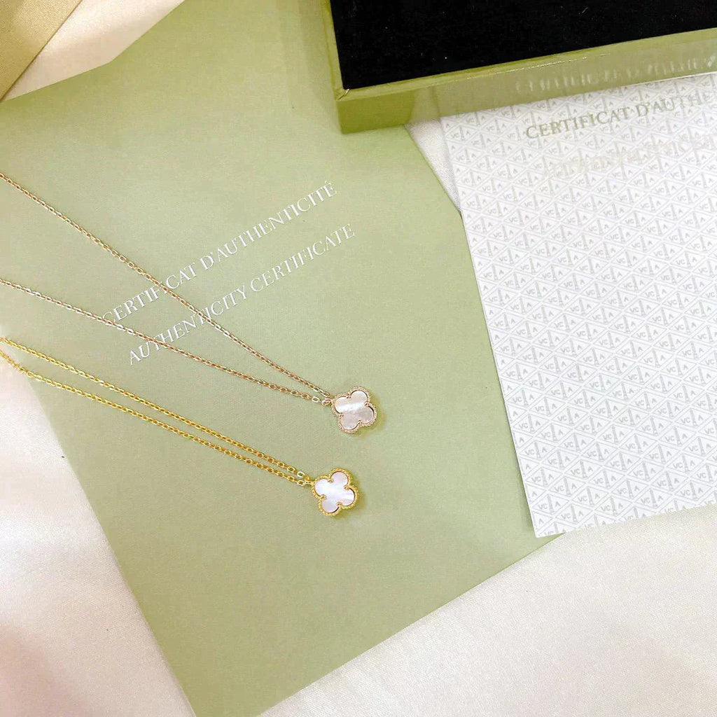 ¡®Dream¡¯CLOVER MINI 9.5MM WHITE MOTHER-OF-PEARL NECKLACE