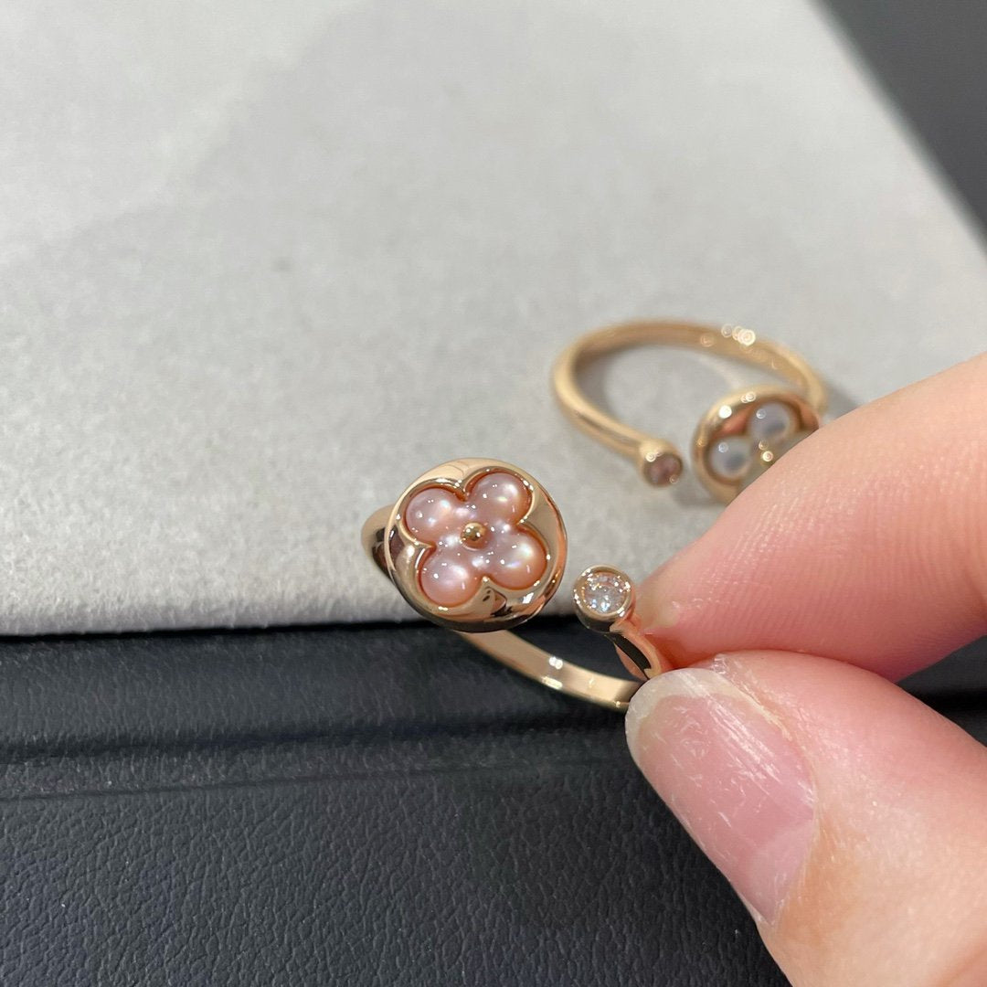 ¡®Dream¡¯SUN 1 DIAMOND PINK MOP RING