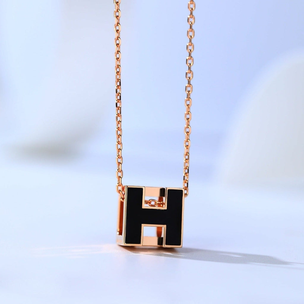 ¡®Dream¡¯H CAGE PINK GOLD NECKLACE