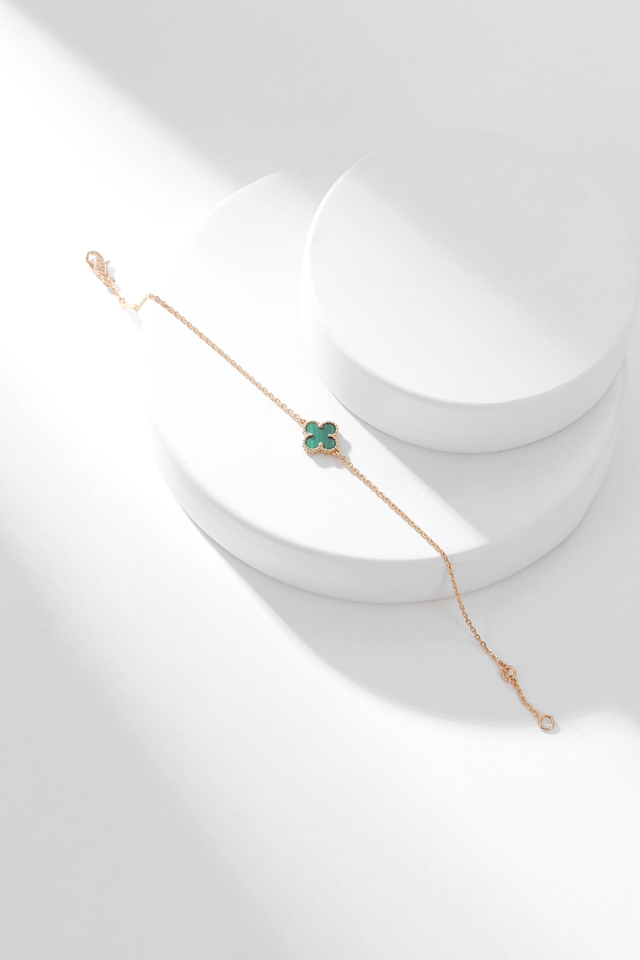 ¡®Dream¡¯CLOVER BRACELET MALACHITE 1 MOTIF