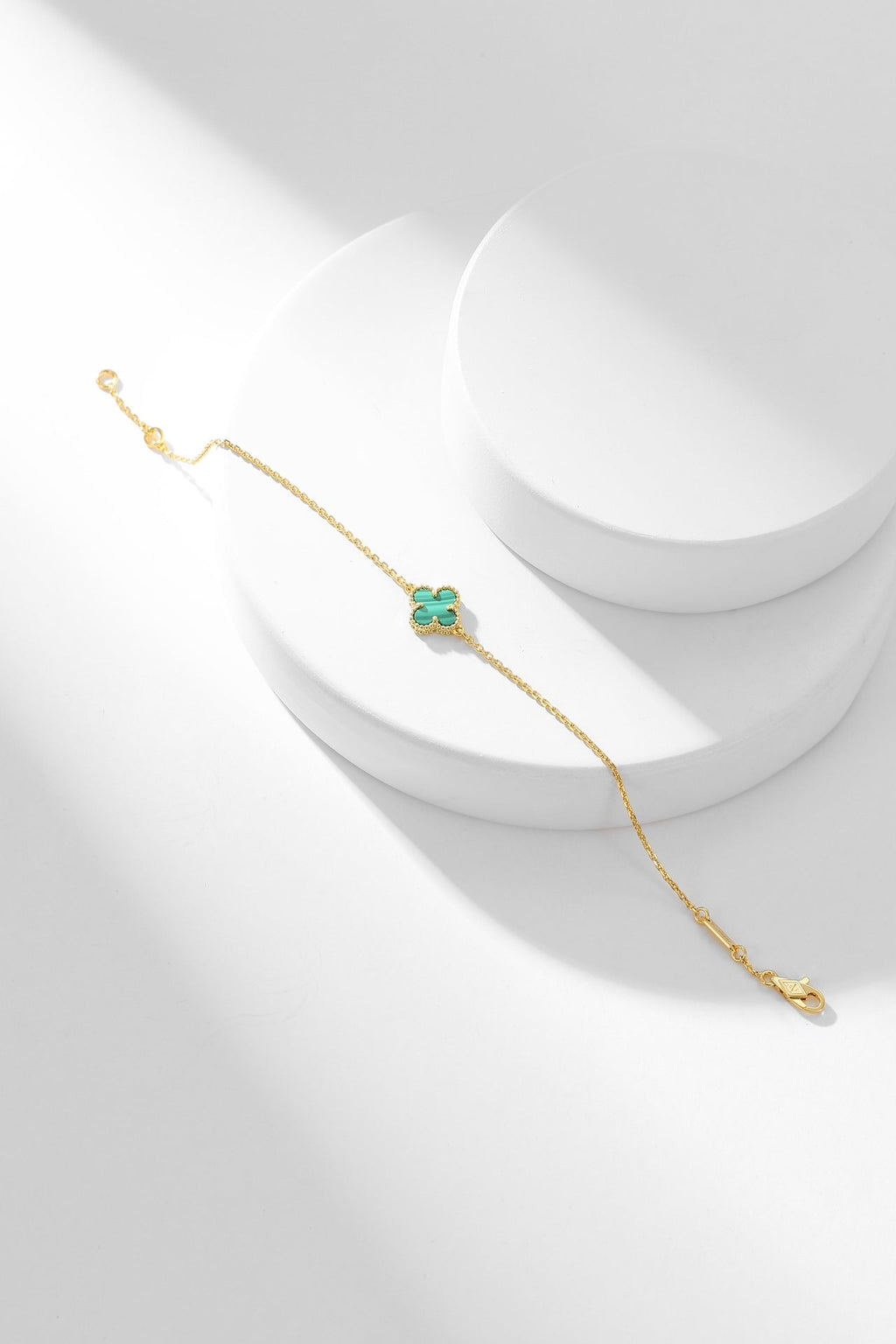 ¡®Dream¡¯CLOVER BRACELET MALACHITE 1 MOTIF