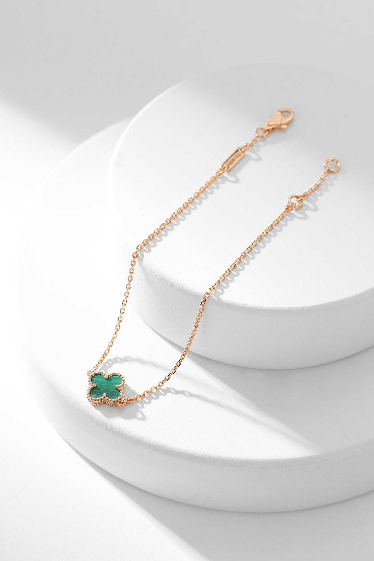 ¡®Dream¡¯CLOVER BRACELET MALACHITE 1 MOTIF