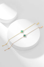 ¡®Dream¡¯CLOVER BRACELET MALACHITE 1 MOTIF