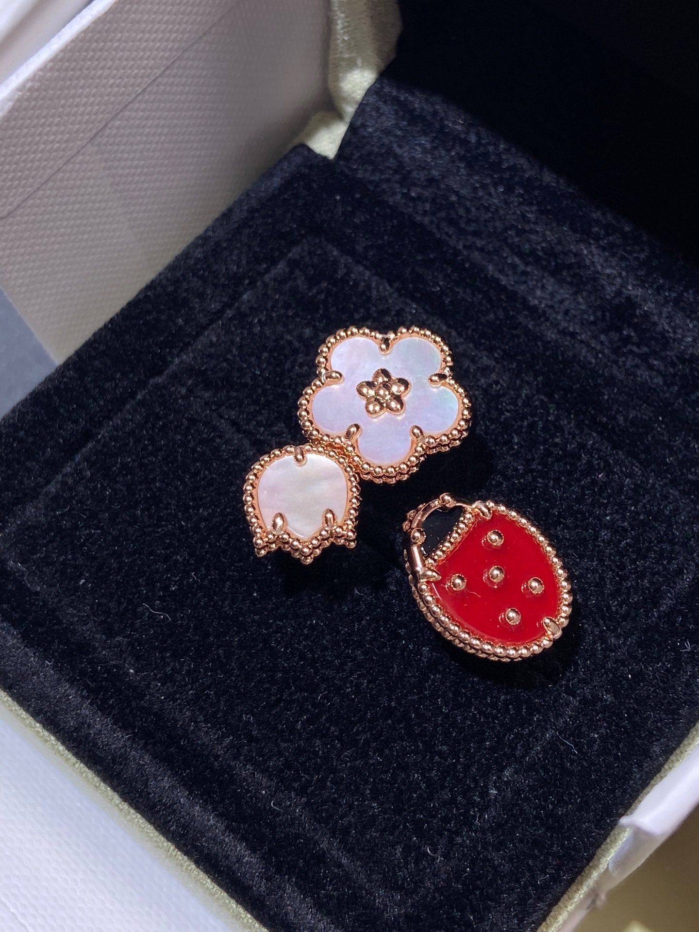 ¡®Dream¡¯LUCKY 3 MOTIF ROSE GOLD RING