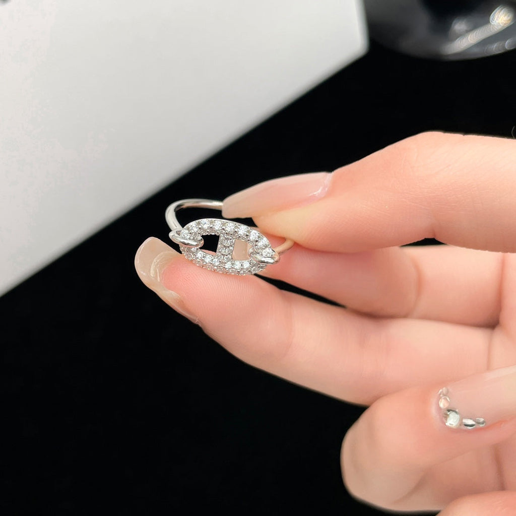 ¡®Dream¡¯RONDE SMALL SILVER DIAMOND RING