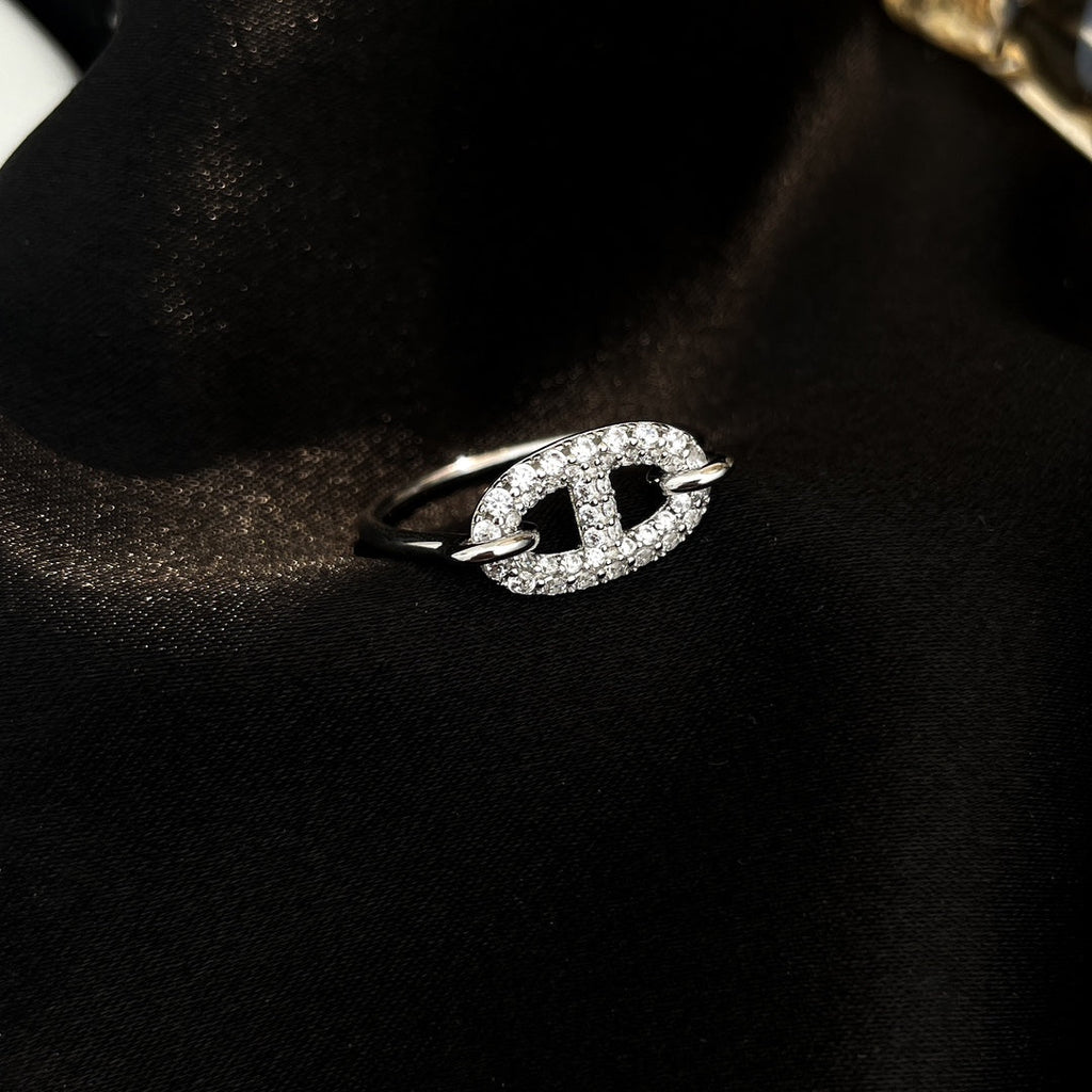 ¡®Dream¡¯RONDE SMALL SILVER DIAMOND RING