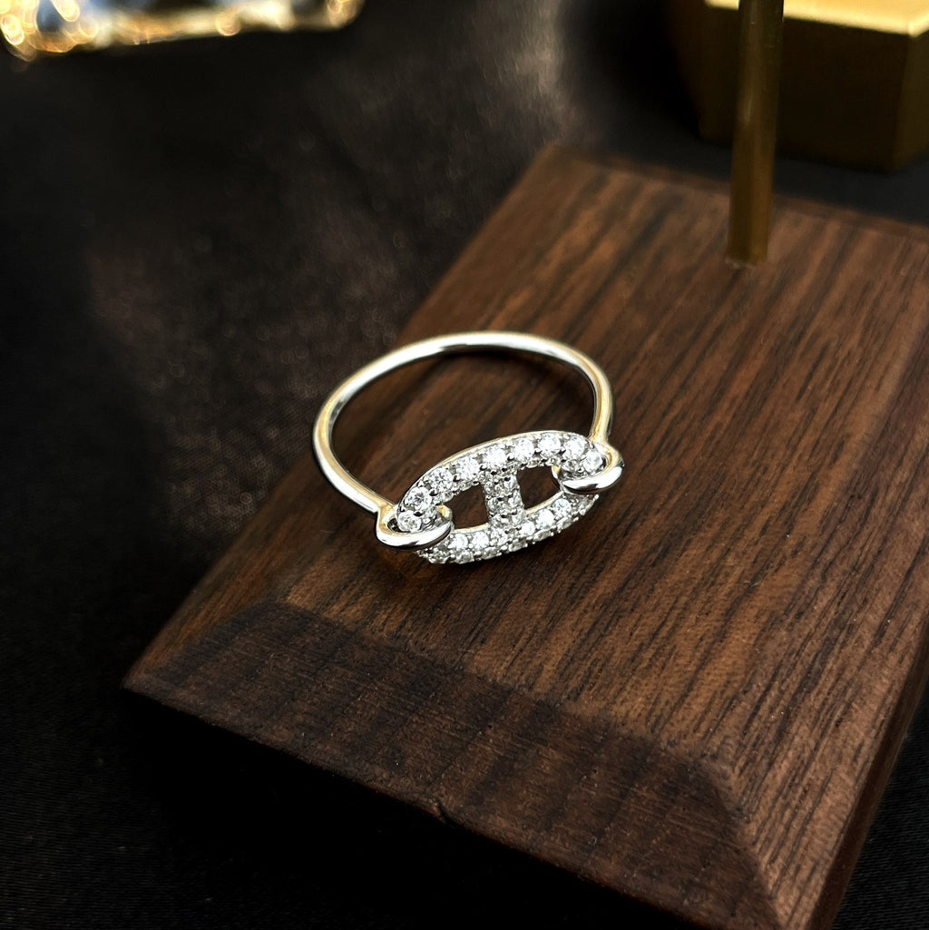 ¡®Dream¡¯RONDE SMALL SILVER DIAMOND RING