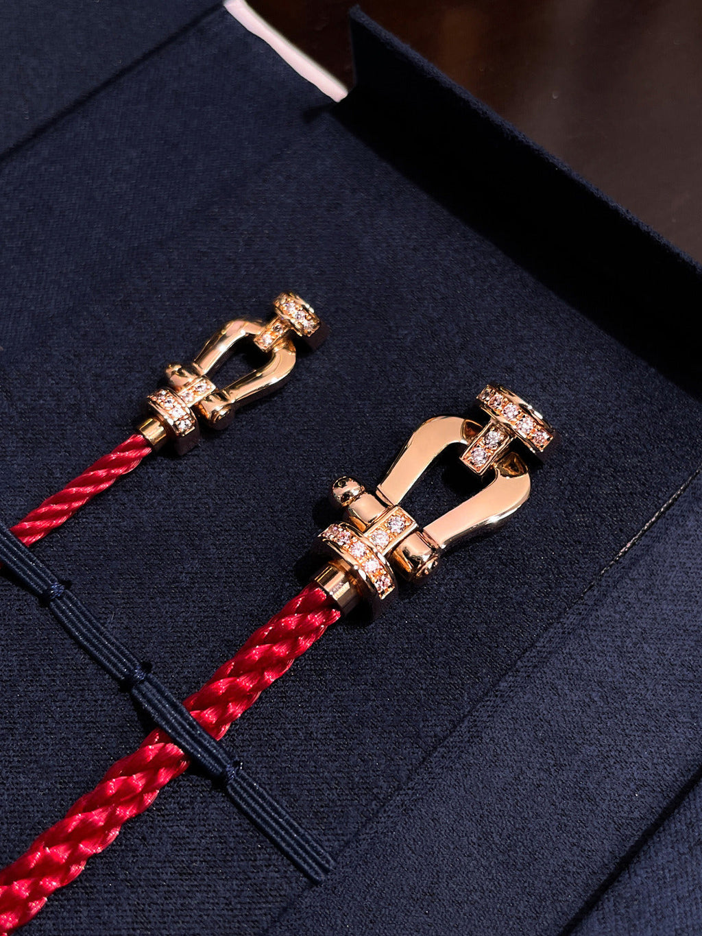¡®Dream¡¯FORCE 10 HALF DIAMOND PINK GOLD RED CORDERI LARGE AND MEDIUM MODEL