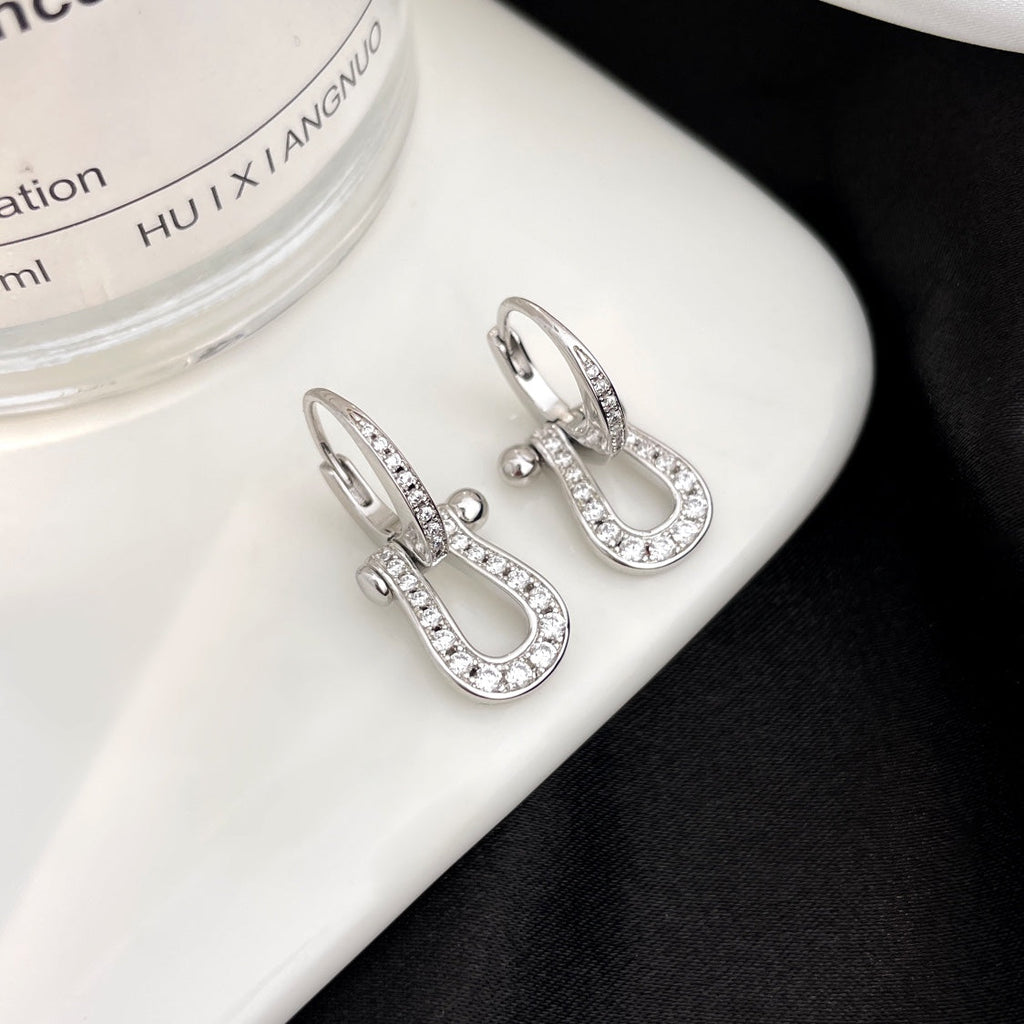 FORCE 10 FULL DIAMOND TROPFENOHRRINGE MITTELGROSS