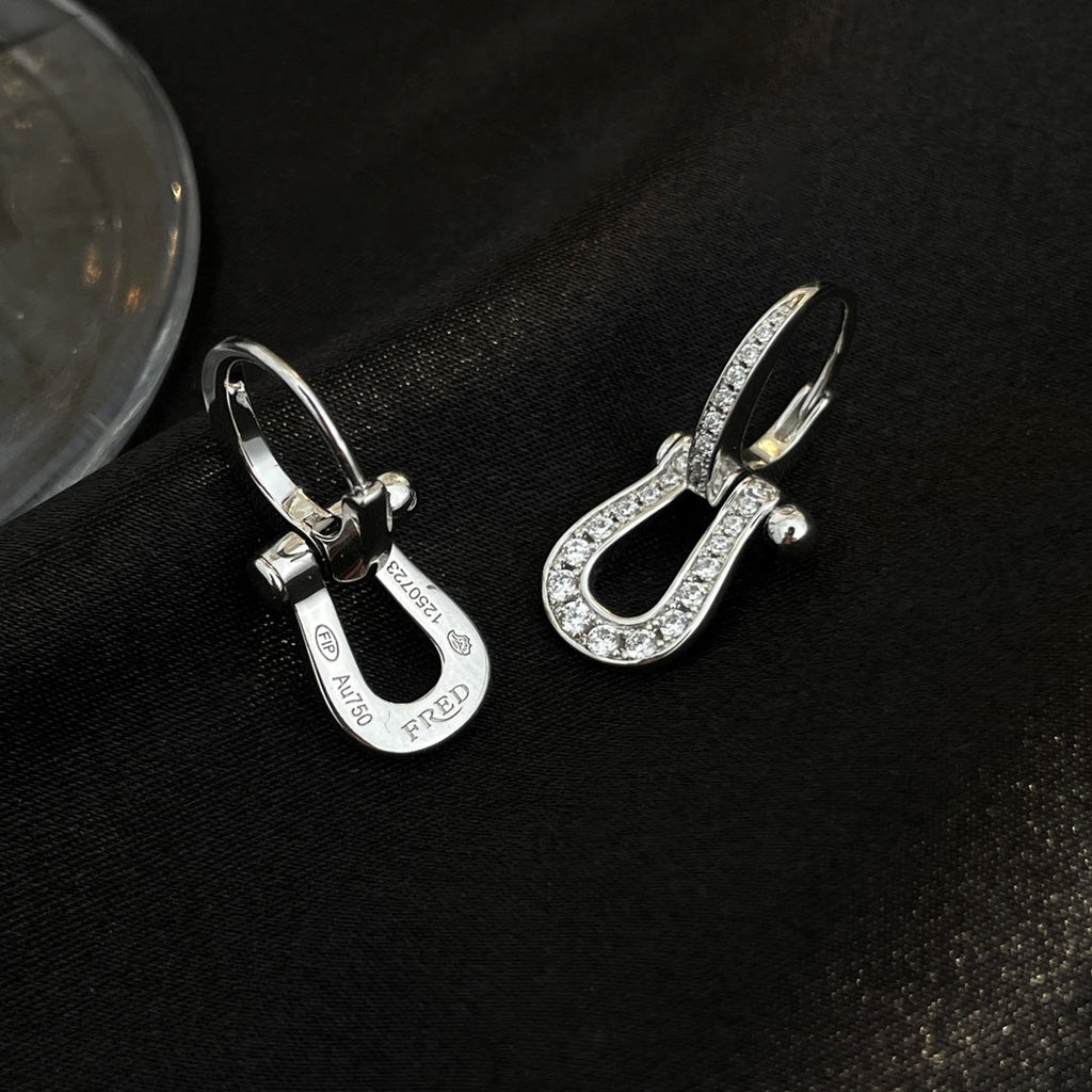 FORCE 10 FULL DIAMOND TROPFENOHRRINGE MITTELGROSS