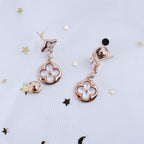 „Dream“ STAR AND SUN PINK GOLD MOP TROPFENOHRRINGE
