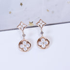 „Dream“ STAR AND SUN PINK GOLD MOP TROPFENOHRRINGE
