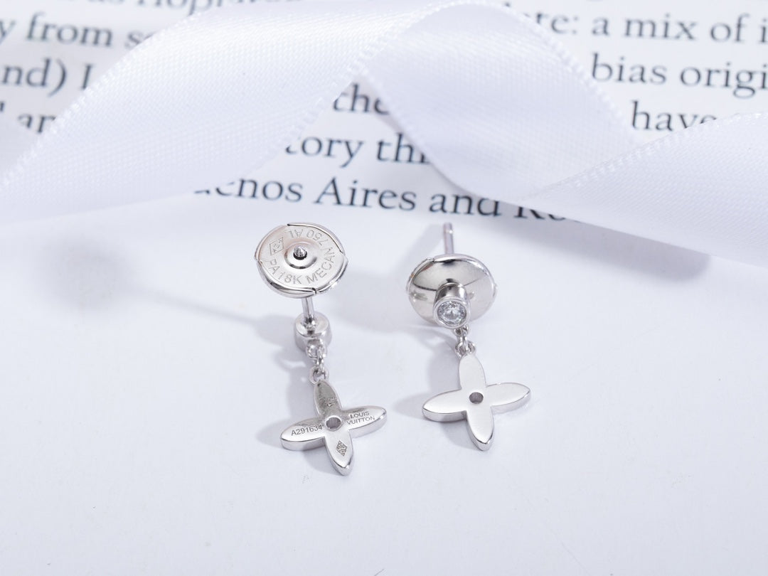 ¡®Dream¡¯VIDYLLE SILVER DIAMOND MINI DROP EARRINGS