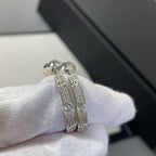 「ドリーム」ラブダイヤモンドシルバーフープピアス