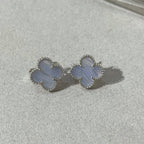 „Dream“CLOVER CHALCEDON SILBEROHRSTECKER