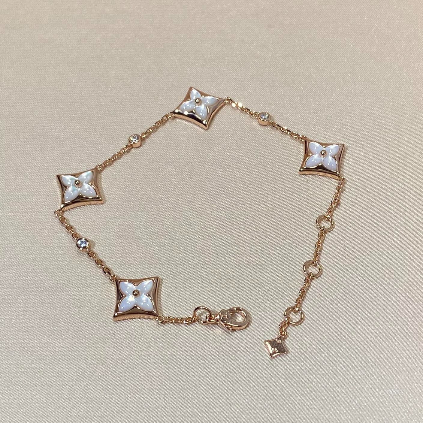 Armband mit 4 MOP Diamanten im ¡®Dream¡¯STAR-Motiv aus Roségold