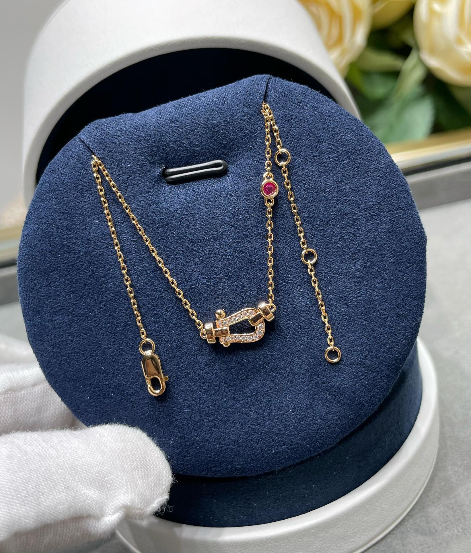 ¡®Dream¡¯FORCE 10 DIAMOND PINK GOLD NECKLACE