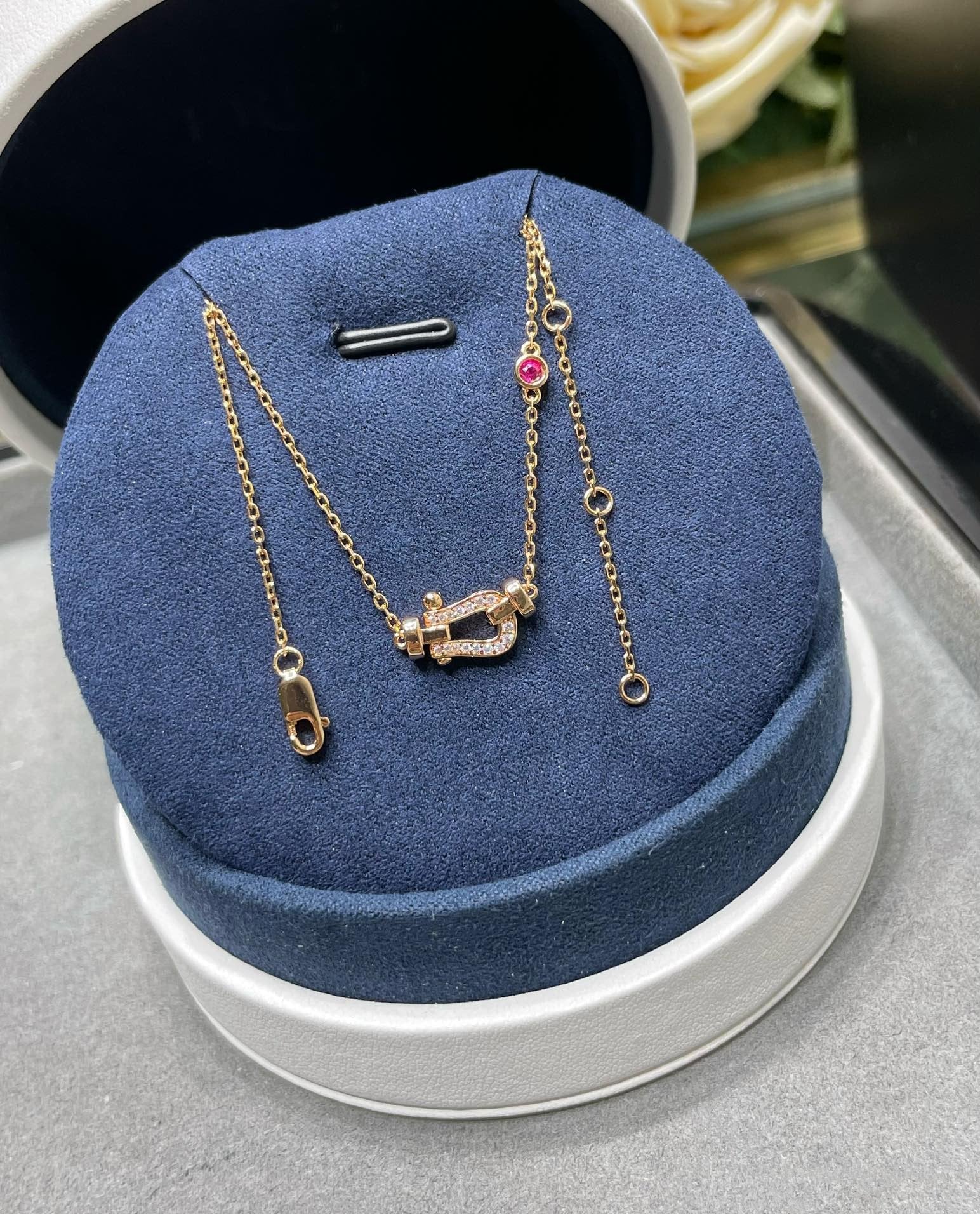 ¡®Dream¡¯FORCE 10 DIAMOND PINK GOLD NECKLACE